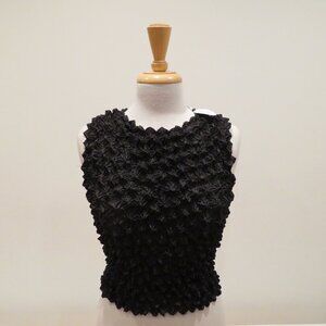 Women F.C One Size Fits Most Bubble Crinkle Popcorn Sleeveless Stretchy Tank Top